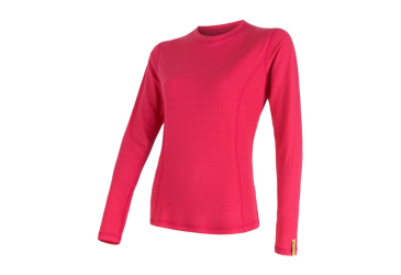 SENSOR MERINO DF women's shirt long.magenta sleeve Size: