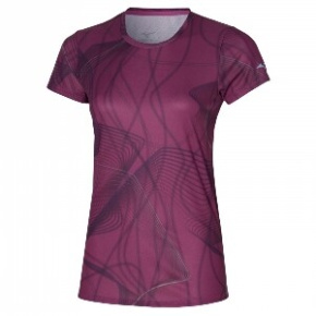 MIZUNO Graphic Tee / Magenta Haze /