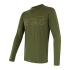 SENSOR MERINO ACTIVE PT TRACK men's shirt long.sleeve safari green Size: