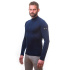 SENSOR MERINO ACTIVE men's shirt long.sleeve stand-up zipper deep blue Size: