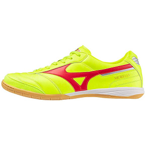 MIZUNO MORELIA SALA ELITE IN / Safety Yellow/Fiery Coral 2/Galaxy Silver MIZUNO MORELIA SALA ELITE IN / Safety Yellow/Fiery Coral 2/Galaxy Silver