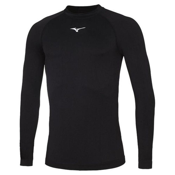 MIZUNO Core Long Sleeve Underwear/Black/White