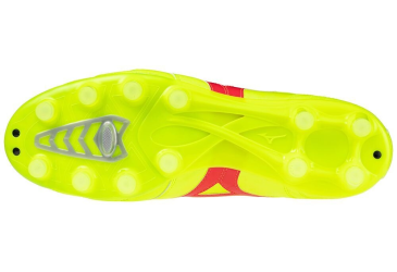 MIZUNO MORELIA II PRO MD / Safety Yellow/Fiery Coral 2/Galaxy Silver /