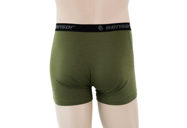 SENSOR MERINO ACTIVE men's shorts safari green Size: