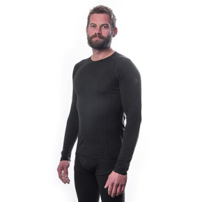 SENSOR MERINO AIR men's shirt long.sleeve black Size: