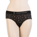 SENSOR MERINO IMPRESS ladies panties black/pattern Size: