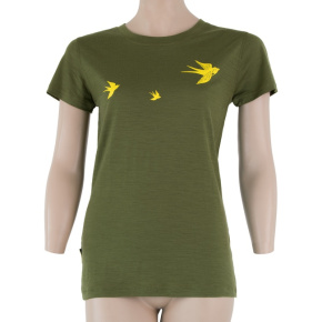 SENSOR MERINO ACTIVE PT SWALLOW women's T-shirt kr.sleeve safari green Size: