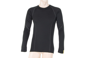 SENSOR MERINO ACTIVE men's shirt long.sleeve black Size: