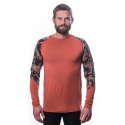 SENSOR MERINO IMPRESS men's shirt long.sleeve terracotta/rush Size: