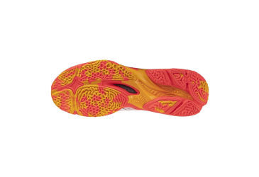 MIZUNO WAVE LIGHTNING NEO 3(U) / White/Fiery Coral 2/Citrus