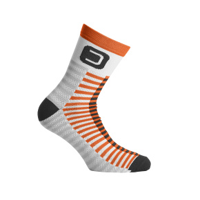 DOTOUT SOCKS STICK WHITE-FLUO ORANGE - SET OF 3 PAIRS (A23X18002F)