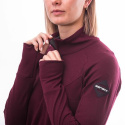 SENSOR MERINO UPPER dámská mikina celozip port red velikost