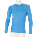 SENSOR MERINO ACTIVE men's shirt long.sleeve blue Size: