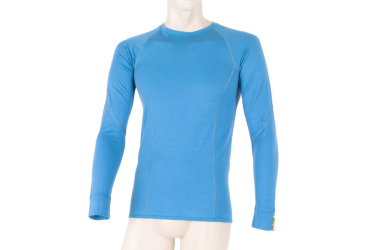 SENSOR MERINO ACTIVE men's shirt long.sleeve blue Size: