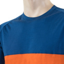 SENSOR MERINO AIR PT men's shirt kr.sleeve blue/orange Size: