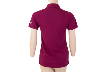 SENSOR MERINO ACTIVE POLO women's T-shirt kr.lilla sleeve Size: