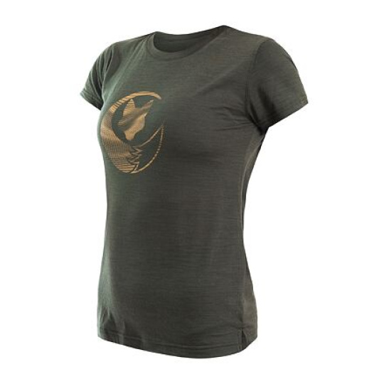 SENSOR MERINO AIR FOX women's T-shirt kr.sleeve olive green Size: