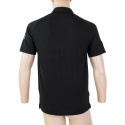 SENSOR MERINO ACTIVE POLO men's shirt kr.sleeve black Size: