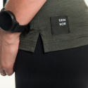 SENSOR MERINO AIR FOX women's sleeveless shirt olive green Size: