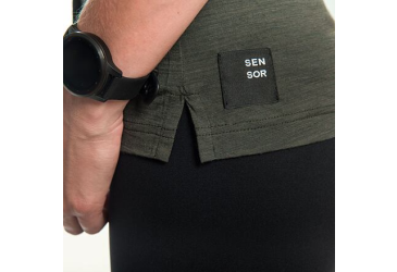 SENSOR MERINO AIR FOX women's sleeveless shirt olive green Size: