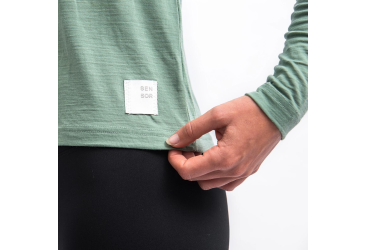 SENSOR MERINO CORDURA women's long-sleeve shirt.sleeve basil green size