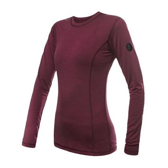 SENSOR MERINO AIR women's T-shirt long.sleeve port red Size:
