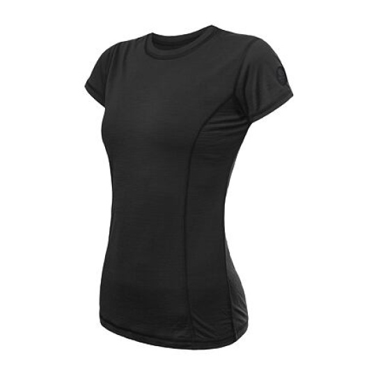 SENSOR MERINO AIR women's T-shirt kr.sleeve black Size:
