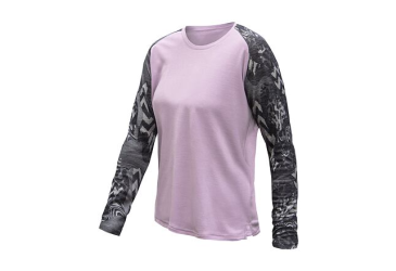 SENSOR MERINO BLEND IMPRESS women's long-sleeve shirtsleeve mystic violet/zebra size