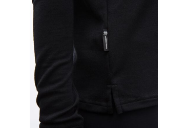 SENSOR MERINO BLEND STONE women's long sleeve shirtsleeve black size