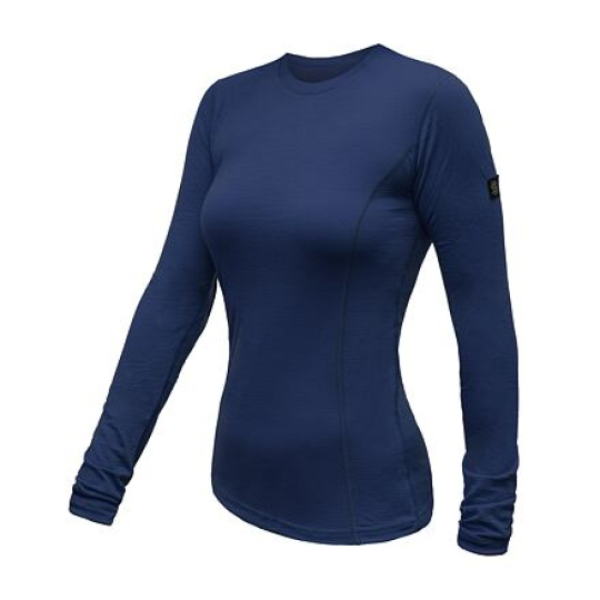 SENSOR MERINO ACTIVE women's T-shirt long.sleeve deep blue Size: S