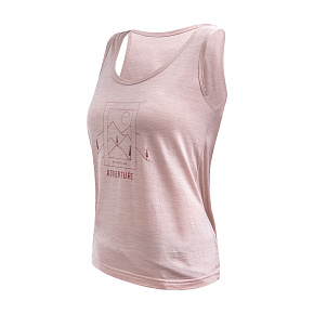 SENSOR MERINO AIR SAY YES dámské triko bez rukávu dusty pink velikost SENSOR MERINO AIR SAY YES dámské triko bez rukávu dusty pink velikost