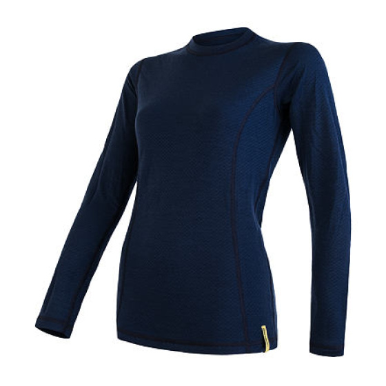 SENSOR MERINO DF women's shirt long.sleeve deep blue Size: