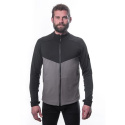 SENSOR COOLMAX THERMO men's sweatshirt celozip steel gray/black Size: