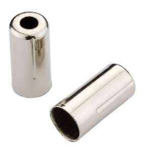 JAGWIRE brake bowden end cap open crimp 5mm brass chrome 200pcs JAGWIRE brake bowden end cap open crimp 5mm brass chrome 200pcs