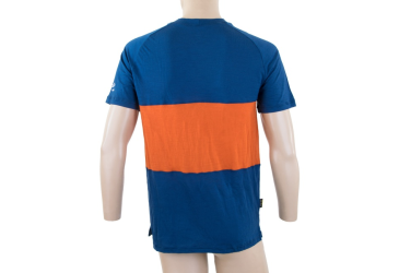 SENSOR MERINO AIR PT men's shirt kr.sleeve blue/orange Size: