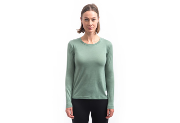 SENSOR MERINO CORDURA women's long-sleeve shirt.sleeve basil green size
