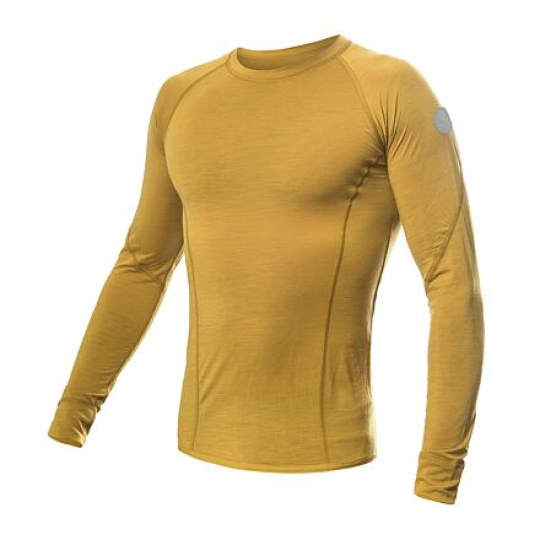 SENSOR MERINO AIR men's shirt long.sleeve mustard Size: XXL