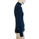 SENSOR MERINO DF men's shirt long.sleeve zipper deep blue Size: