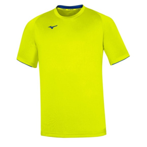 MIZUNO Core Short Sleeve Tee/Yellow Fluo/Royal MIZUNO Core Short Sleeve Tee/Yellow Fluo/Royal