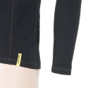 SENSOR MERINO DF men's shirt long.sleeve zipper black Size: