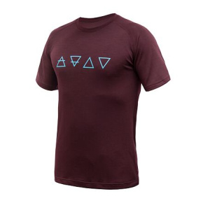 SENSOR MERINO BLEND ELEMENTS men's shirt kr.sleeve port red Size: SENSOR MERINO BLEND ELEMENTS men's shirt kr.sleeve port red Size: