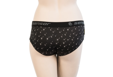 SENSOR MERINO IMPRESS ladies panties black/pattern Size: