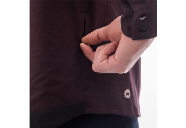 FT MEN'S RIDER LONG SLEEVE SHIRT WINE RED/BLACK Size: