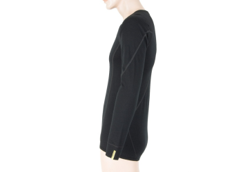 SENSOR MERINO ACTIVE men's shirt long.sleeve black Size: