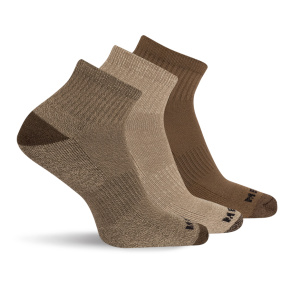 merrell socks MEA33505Q3B2 OLAST WOOL EVERYDAY QUARTER (3 packs) olive assorted