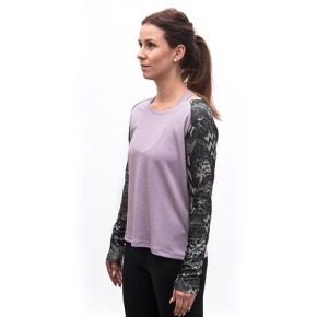 SENSOR MERINO BLEND IMPRESS women's long-sleeve shirtsleeve mystic violet/zebra size