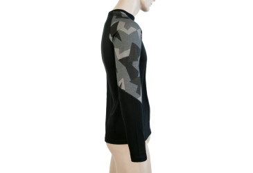 SENSOR MERINO IMPRESS men's shirt long.sleeve black/camo Size: