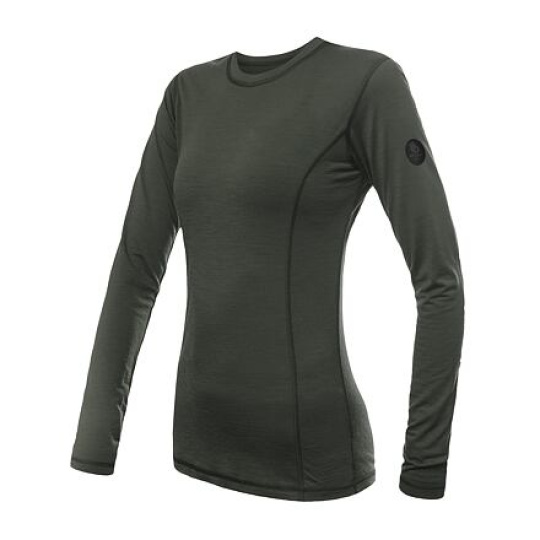SENSOR MERINO AIR women's T-shirt long.sleeve olive green Size: M
