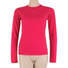 SENSOR MERINO AIR women's T-shirt long.magenta sleeve Size: