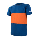 SENSOR MERINO AIR PT men's shirt kr.sleeve blue/orange Size: